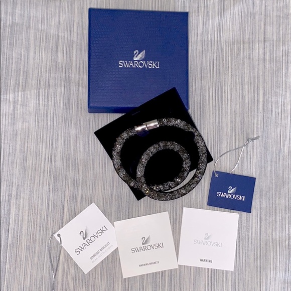 Swarovski Stardust Double Wrap Crystal Bracelet - Picture 6 of 15